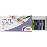 Pentel Fabric Fun - Varillas de colores pastel (1-39 x 18-41 x 9-16 cm)